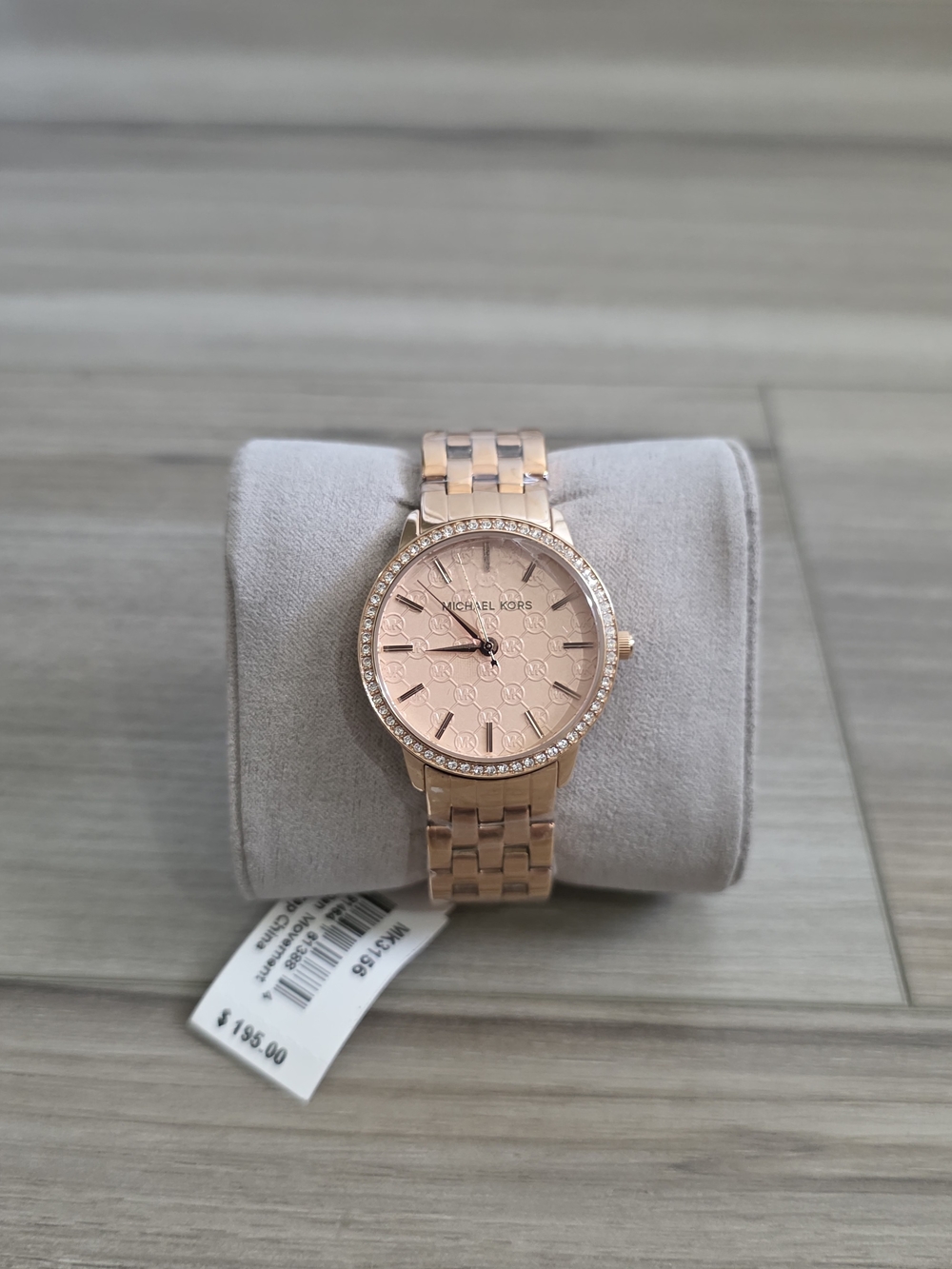 Michael Kors Rose Gold Tone Crystal Bezel Women's Watch